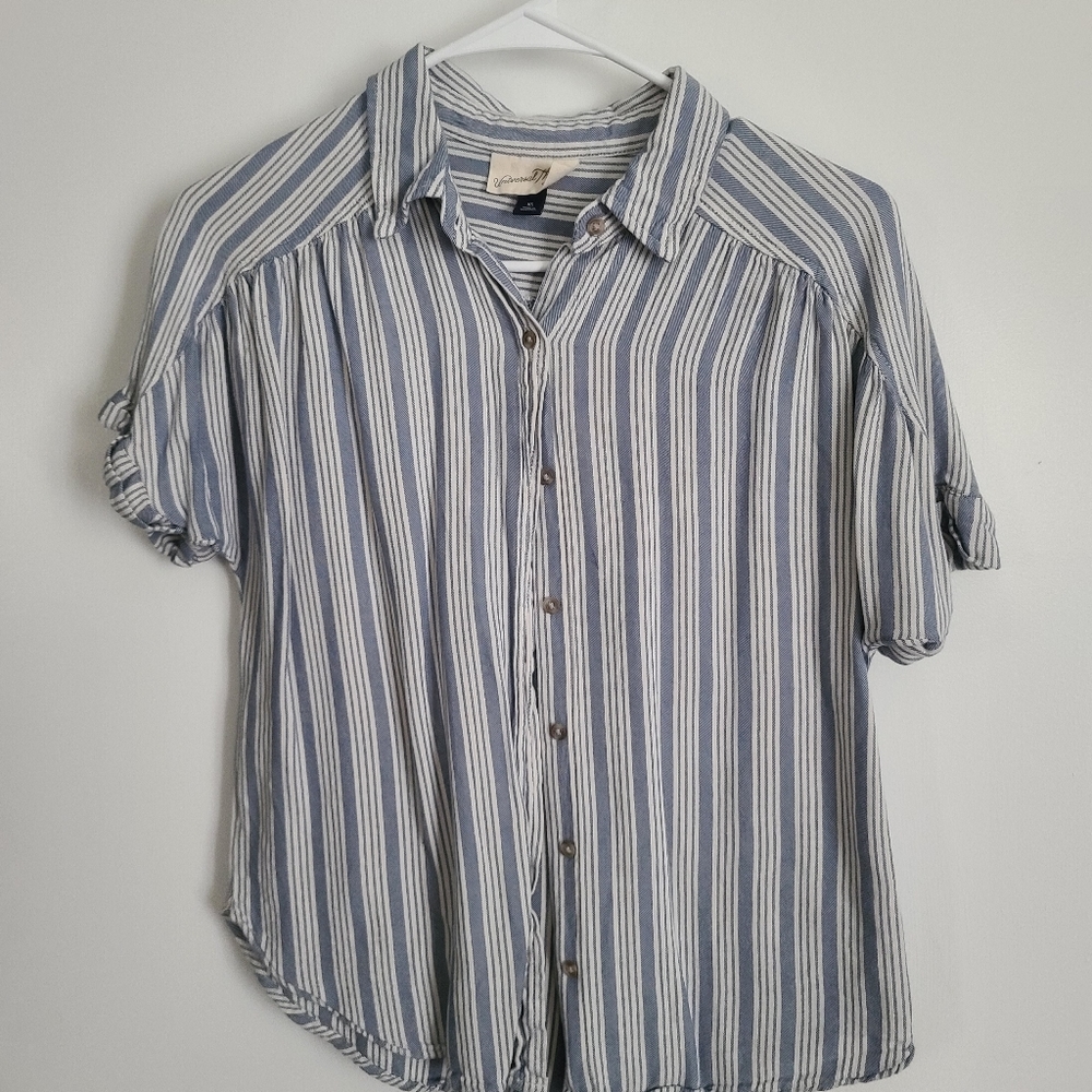 Striped Button-Up